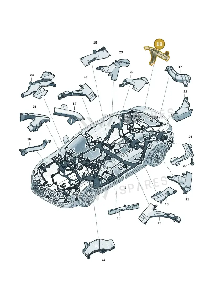 8B3971824J — Audi A5 Limousine (2024-2025) diagram 8wh971800, position 18