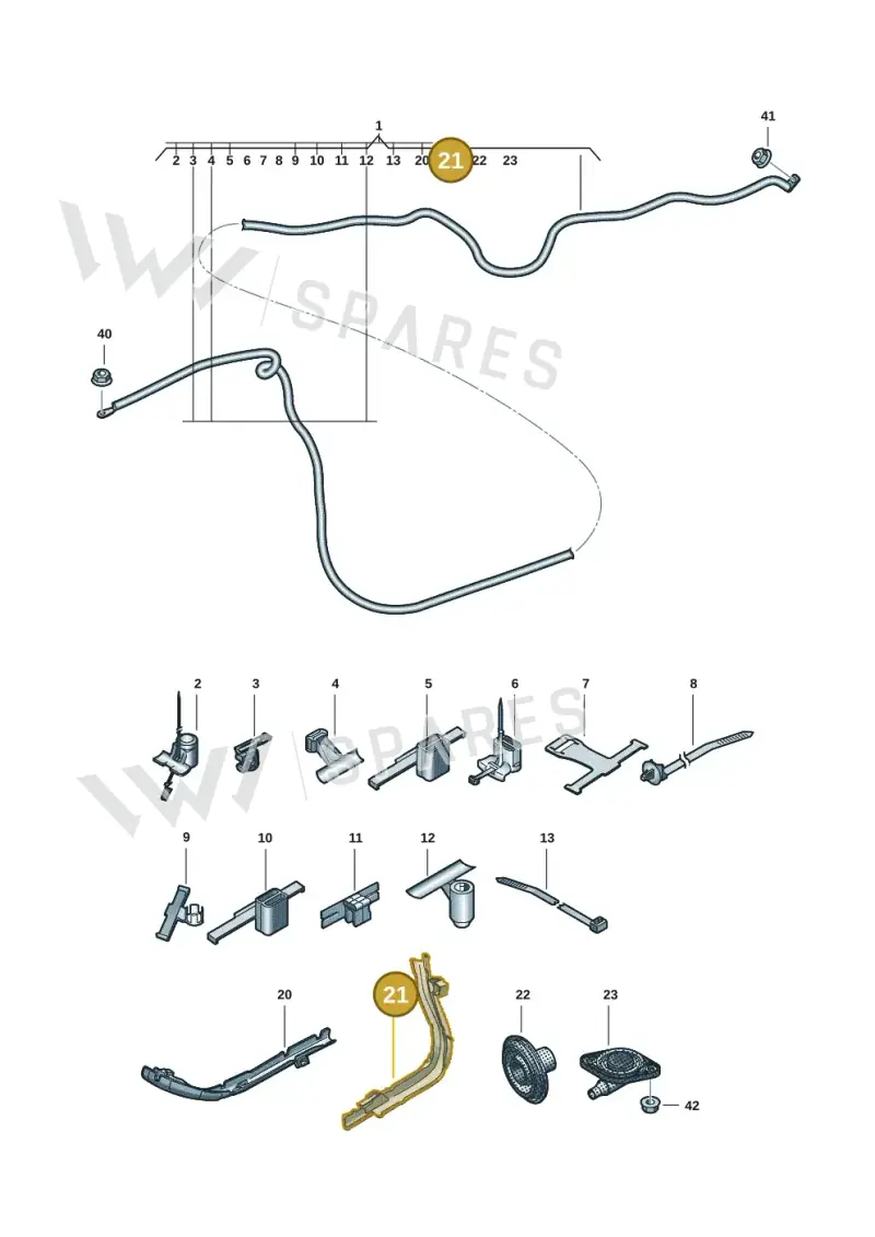 8B3971824M — Audi A5 Limousine (2024-2025) diagram 8wk972000, position 21