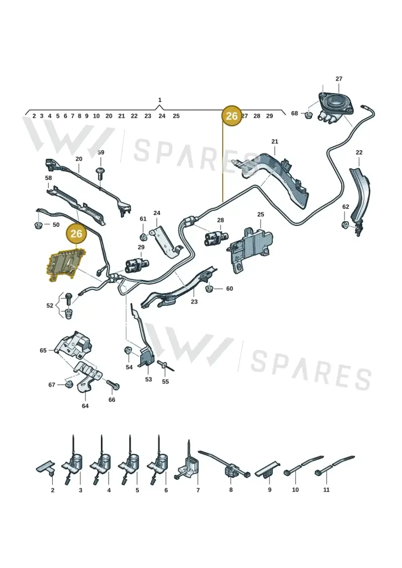 8B3971845AM — Audi A5 Limousine (2024-2025) diagram 8wk972020, position 26