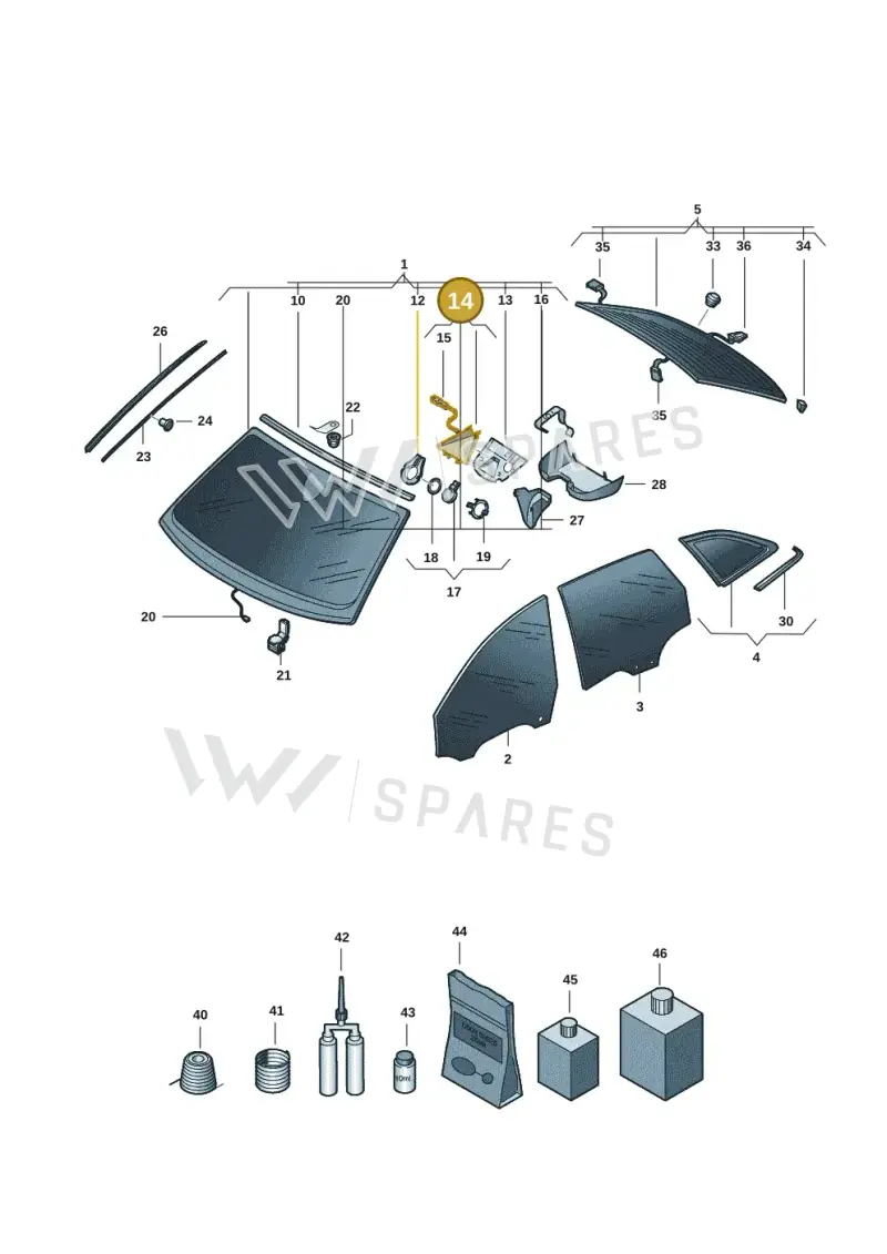 8B3980281 — Audi A5 Avant (2024-2025) diagram 8wk845000, position 14