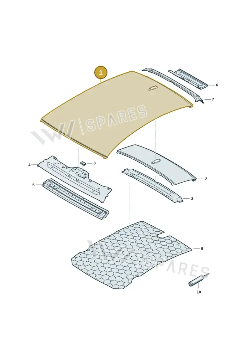 8B5817111 — Audi A5 Limousine (2024-2025) diagram 8wh817000, position 1