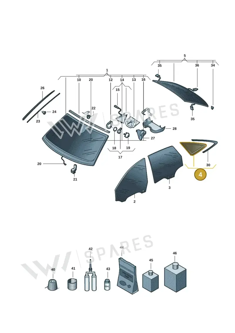 8B5845297NNVB — Audi A5 Limousine (2024-2025) diagram 8wh845000, position 4