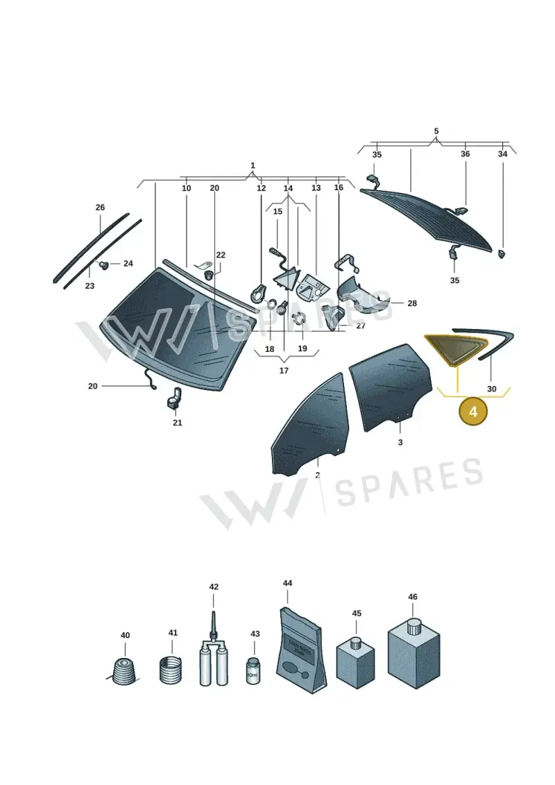 8B5845297PNVB — Audi A5 Limousine (2024-2025) diagram 8wh845000, position 4