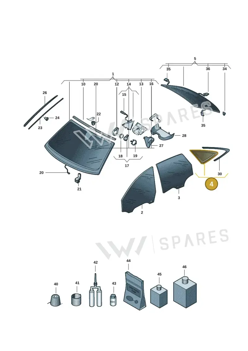 8B5845298NNVB — Audi A5 Limousine (2024-2025) diagram 8wh845000, position 4
