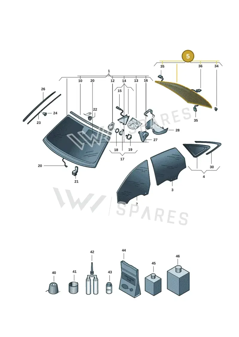 8B5845501DNVB — Audi A5 Limousine (2024-2025) diagram 8wh845000, position 5
