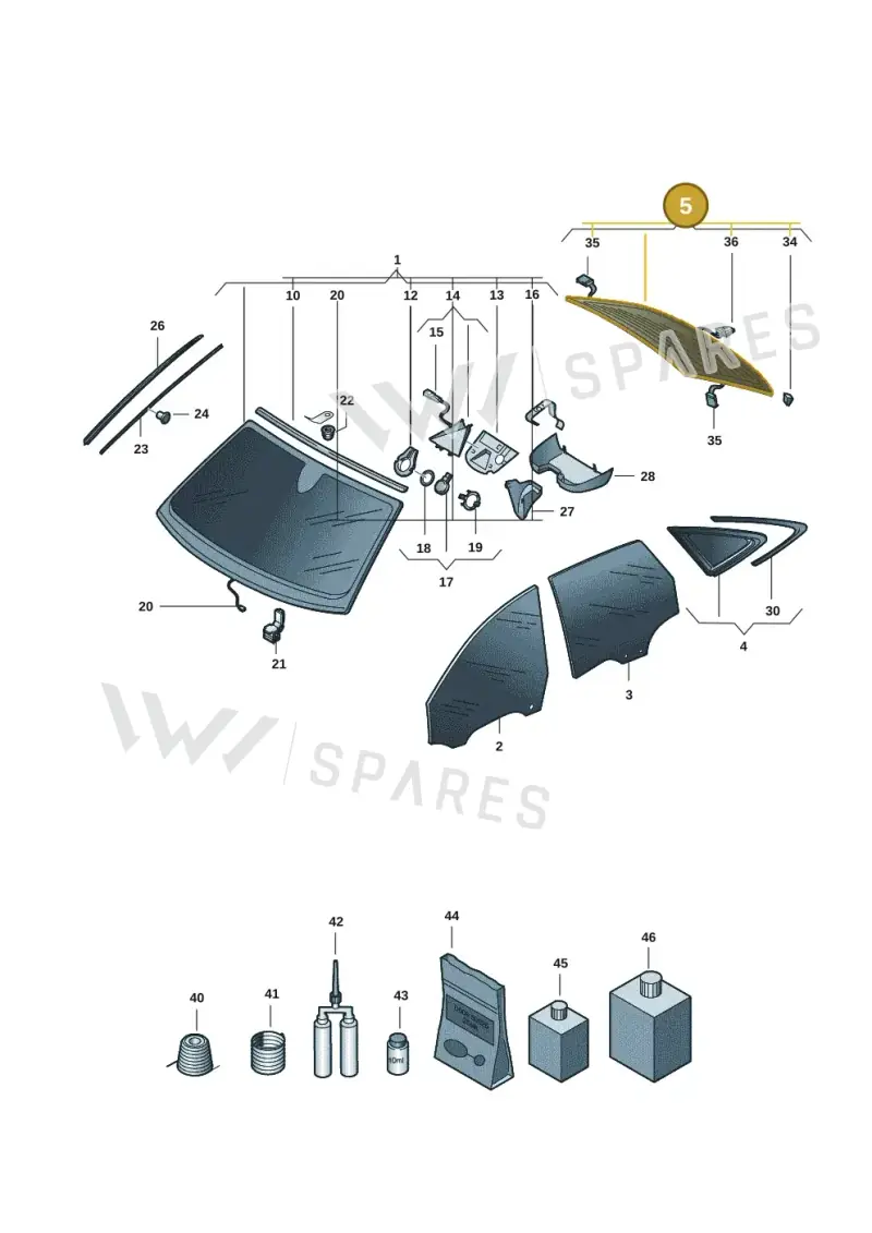 8B5845501ENVB — Audi A5 Limousine (2024-2025) diagram 8wh845000, position 5