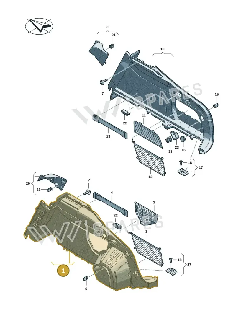 8B5863879BFIK — Audi A5 Limousine (2024-2025) diagram 8wh863800, position 1