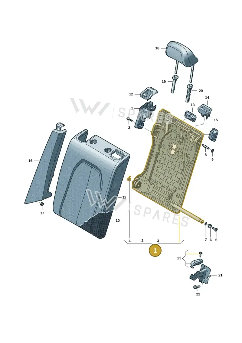 8B5885062CGW8 — Audi A5 Limousine (2024-2025) diagram 8wh885300, position 1