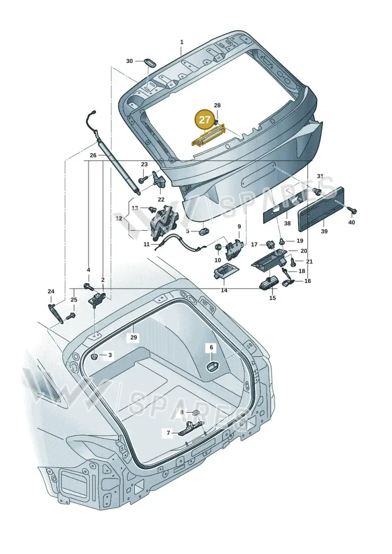 8B9827242 — Audi A5 Avant (2024-2025) diagram 8wk827000, position 27