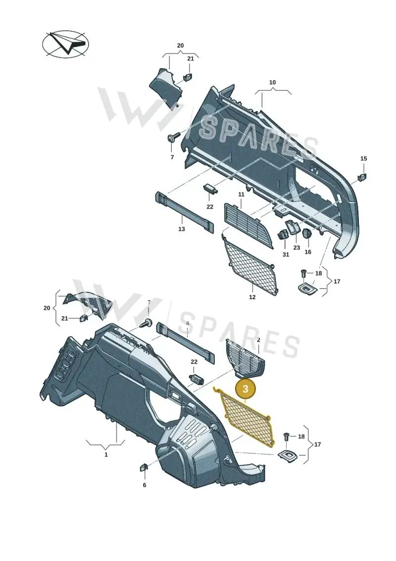 8B9861709 — Audi A5 Limousine (2024-2025) diagram 8wh863800, position 3