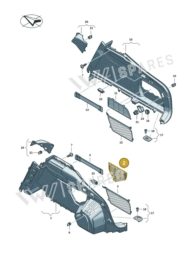 8B9863989A4PK — Audi A5 Limousine (2024-2025) diagram 8wh863800, position 2