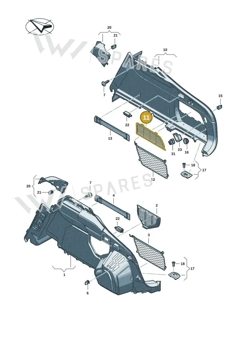8B9863989B4PK — Audi A5 Limousine (2024-2025) diagram 8wh863800, position 11