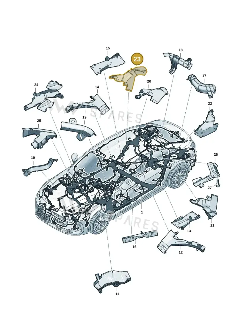 8B9971822A — Audi A5 Limousine (2024-2025) diagram 8wh971800, position 23