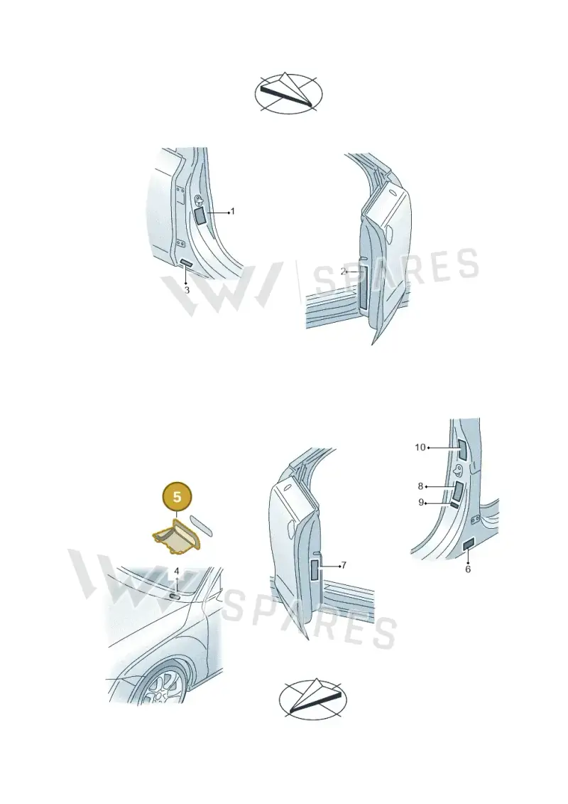 8D0000289 — Audi A8L qu. 3.0 TDI (2013-2018) diagram 771010200, position 5