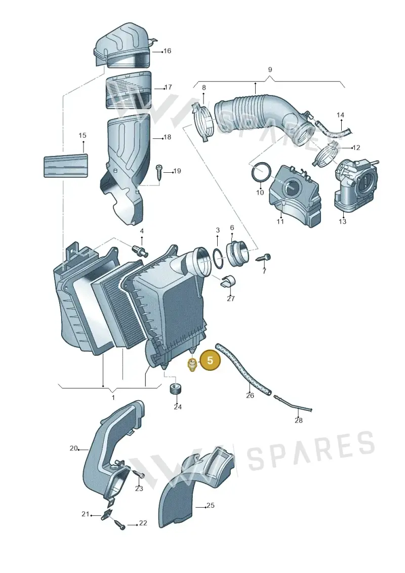8D0129669A — Audi A4/S4 Cabrio./qu. 07> (2006-) diagram 454133700, position 5