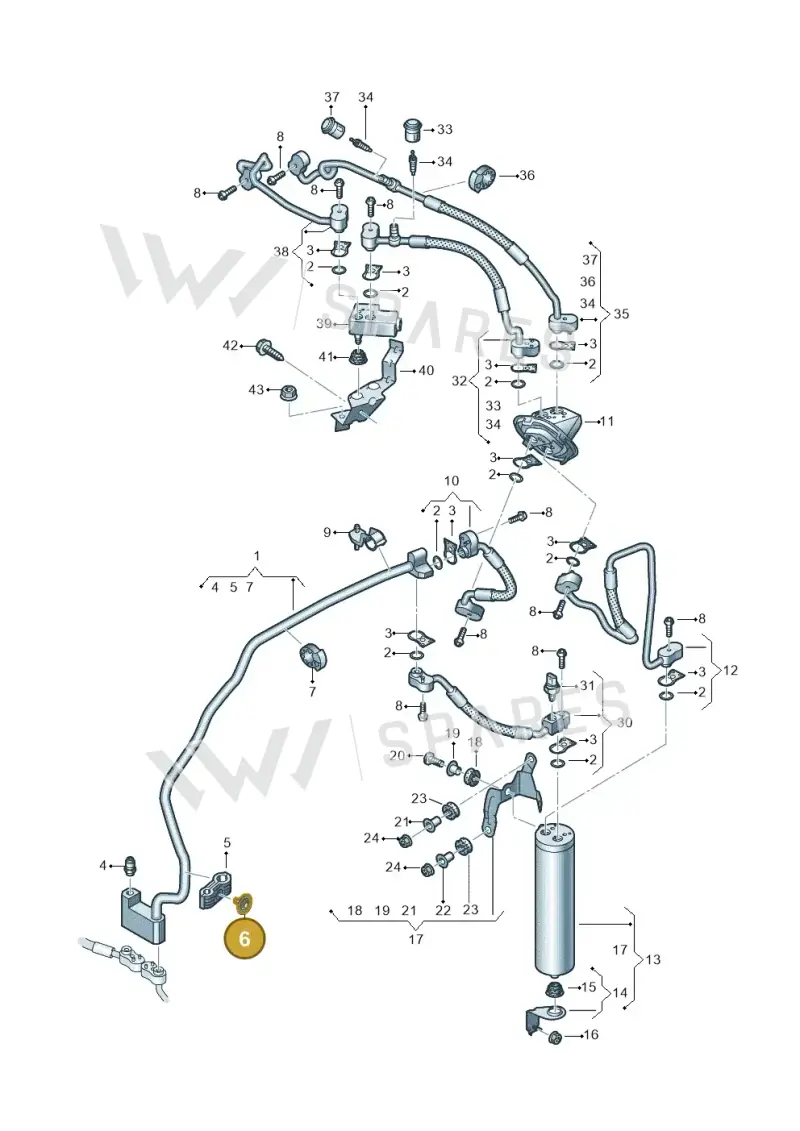 8D0201441 — Audi A8L (2017-2022) diagram 838260050, position 6