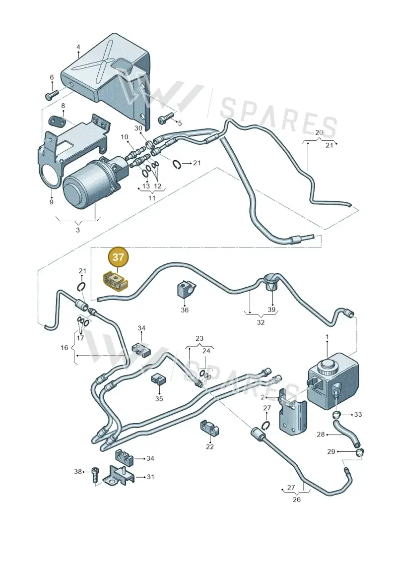 8D0201449R — Audi A6 Allroad qu. (2000-2005) diagram 247721900, position 37