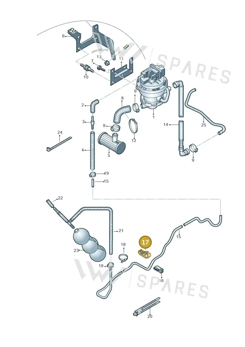 8D0201449R — Audi RS6 qu. (2003-2004) diagram 290201940, position 17