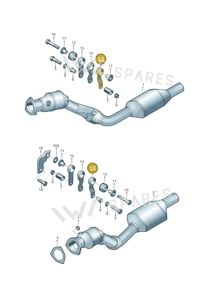 8D0253295C — Audi A4/S4/Av./qu. (2001-2004) diagram 249253750, position 13