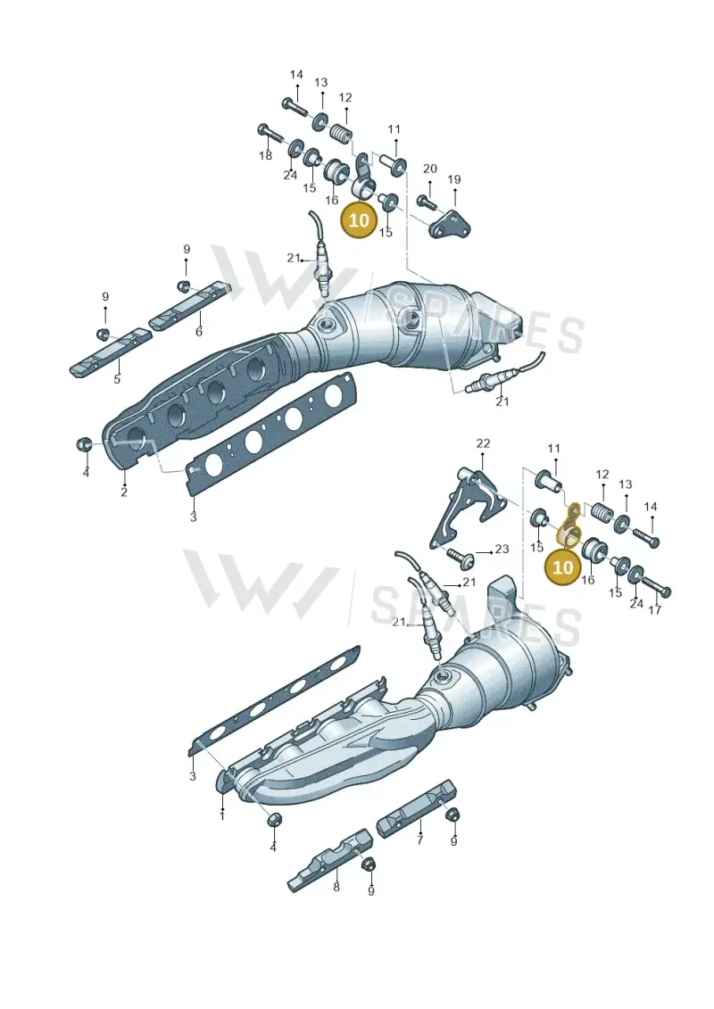 8D0253295C — Audi R8 qu. 5.2 (2012-2015) diagram 603253320, position 10