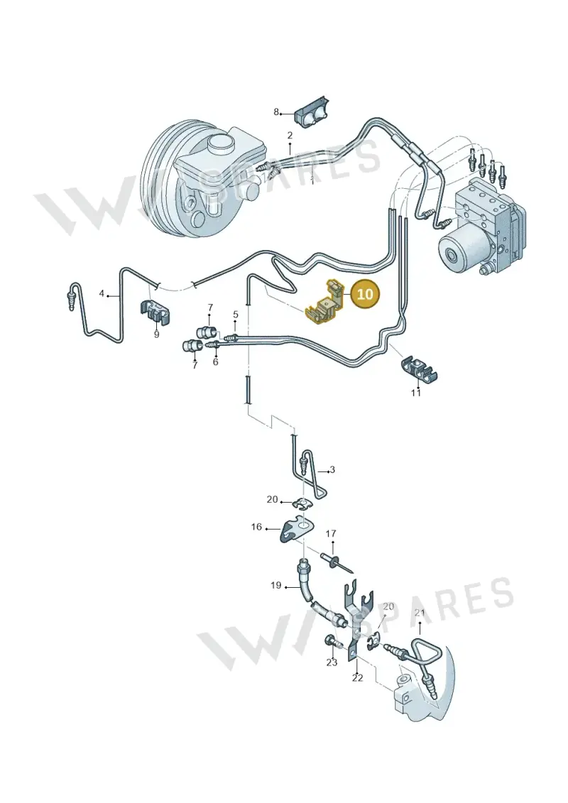 8D0611797G — Audi A6 2.7 TDI (2008-2011) diagram 448611200, position 10