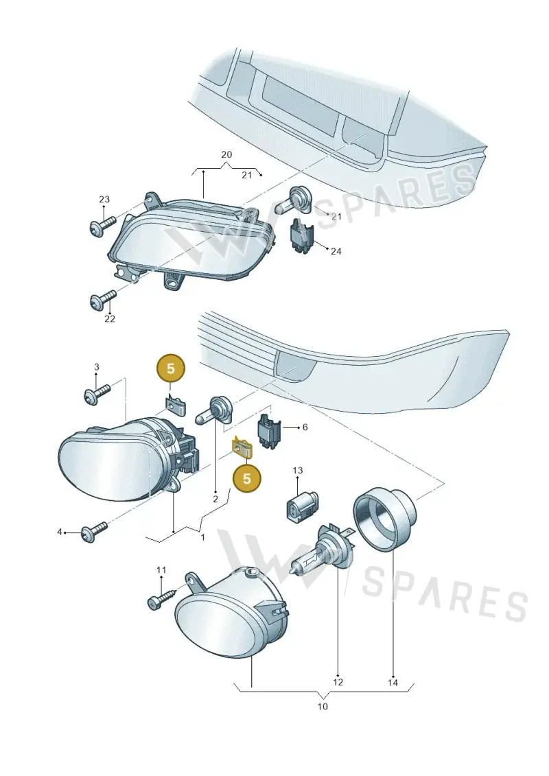 8D0807192 — Audi A8/S8/qu. lang (2003-2007) diagram 291941850, position 5