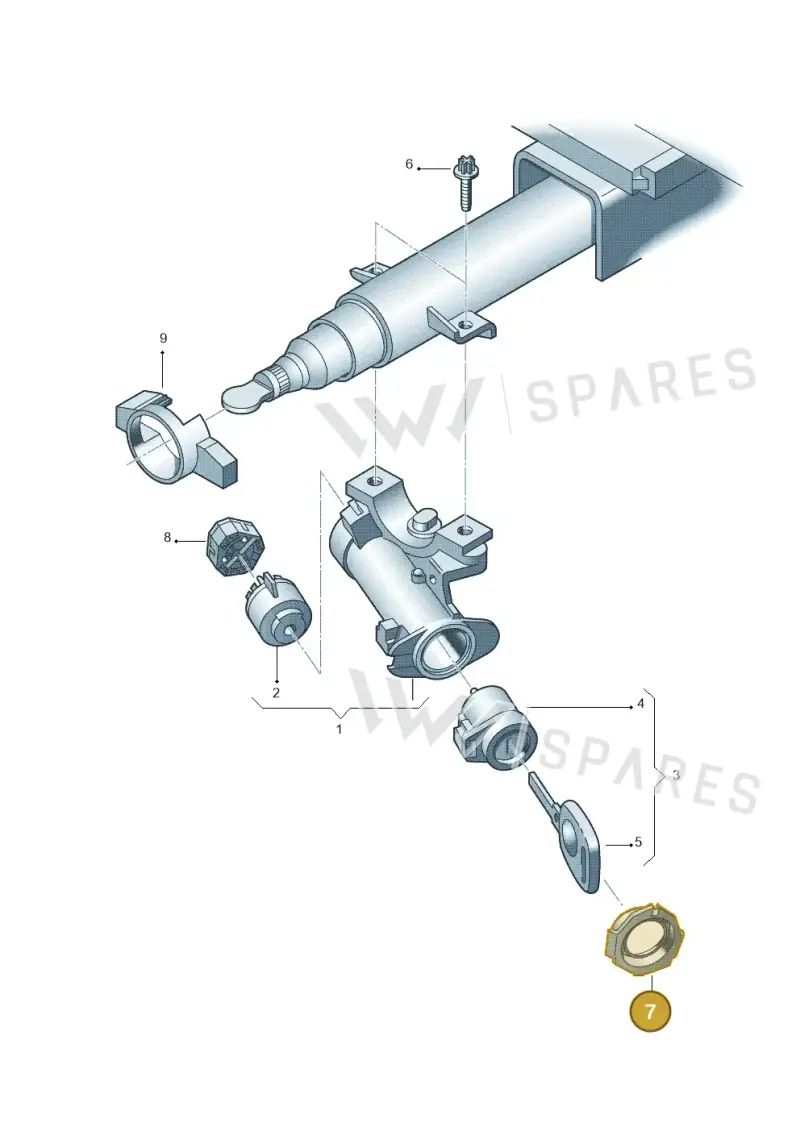 8D0905869 — Audi RS6 qu. (2003-2004) diagram 260905800, position 7