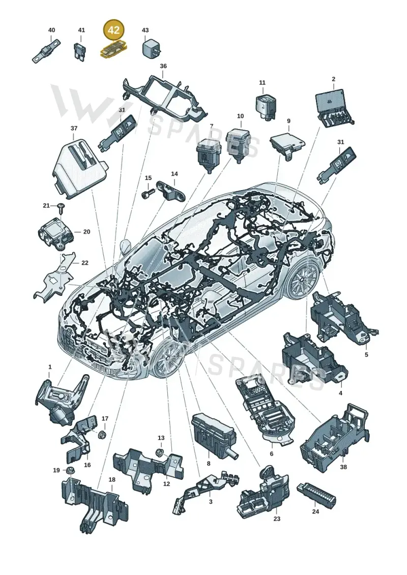 8D0941802 — Audi A5 Limo 2.0 (2024-) diagram 8wh971805, position 42