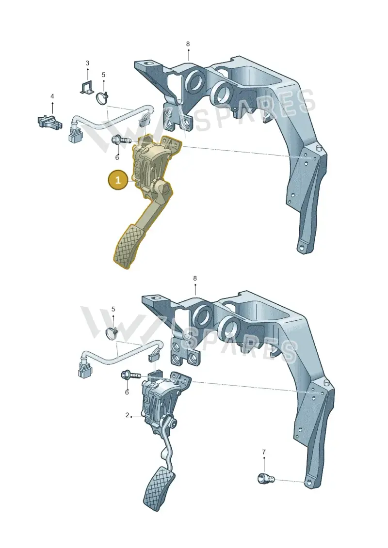 8D1723523Q — Audi RS6 qu. (2003-2004) diagram 260721700, position 1