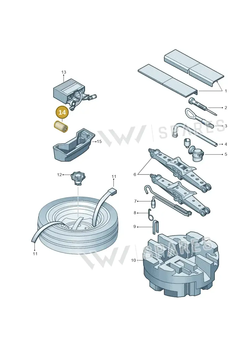 8E0012619C — Skoda Kamiq (2019-2020) diagram 584012000, position 14