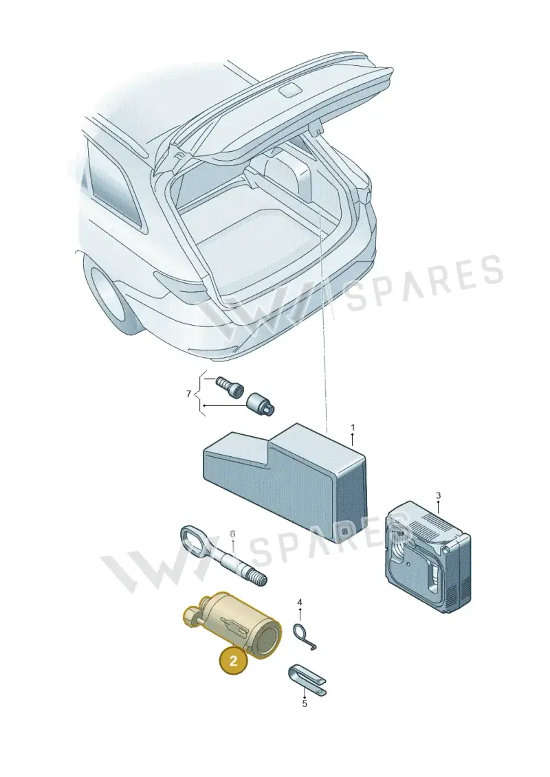 8E0012619C — SEAT CUPRA Formentor (2020-) diagram 5ff011000, position 2