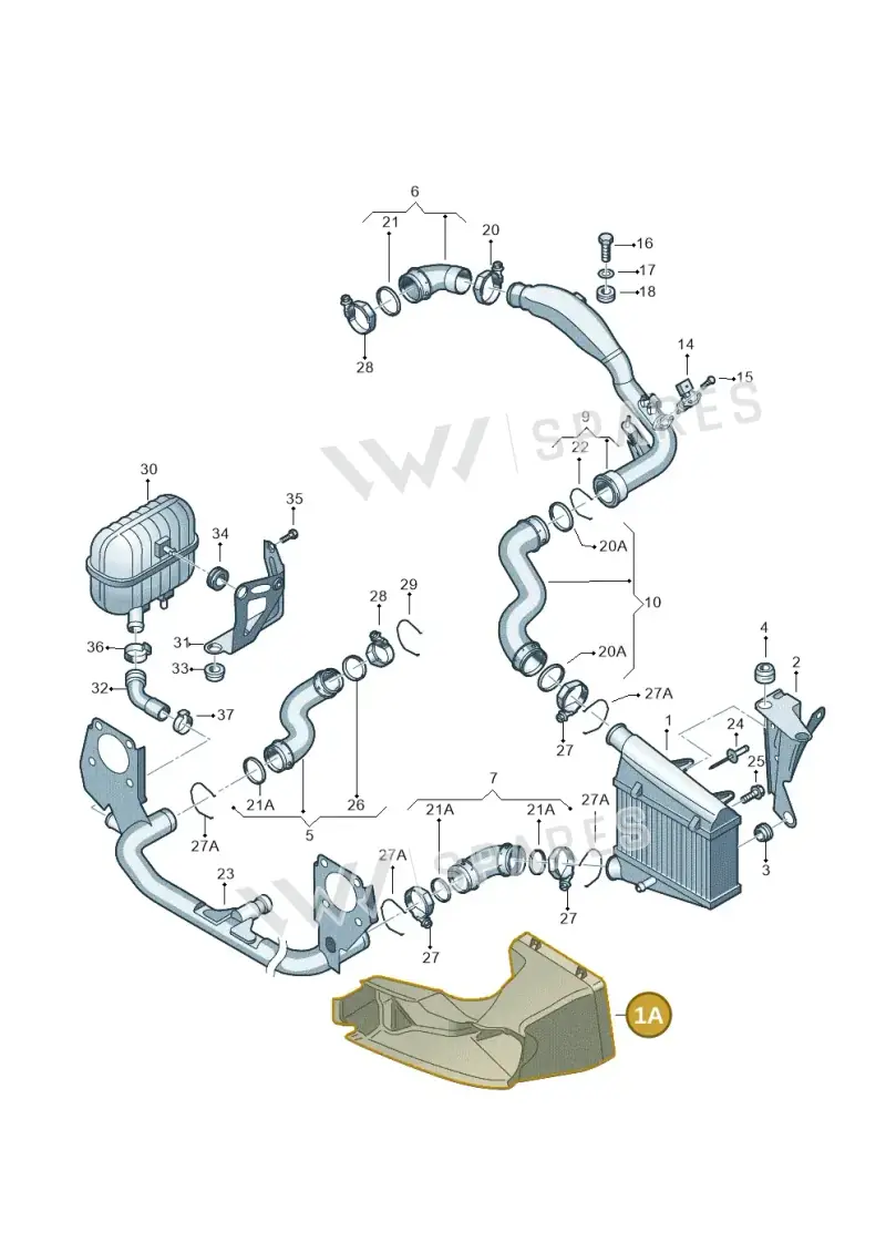 8E0117335K — Audi A4/S4 Cabrio./qu. 07> (2006-) diagram 195145820, position 1A