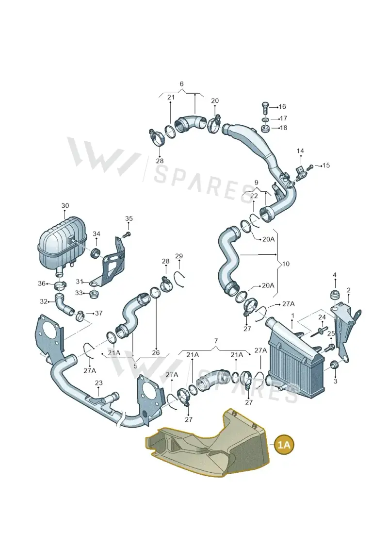 8E0117335N — Audi A4/S4 Cabrio./qu. 07> (2006-) diagram 195145820, position 1A
