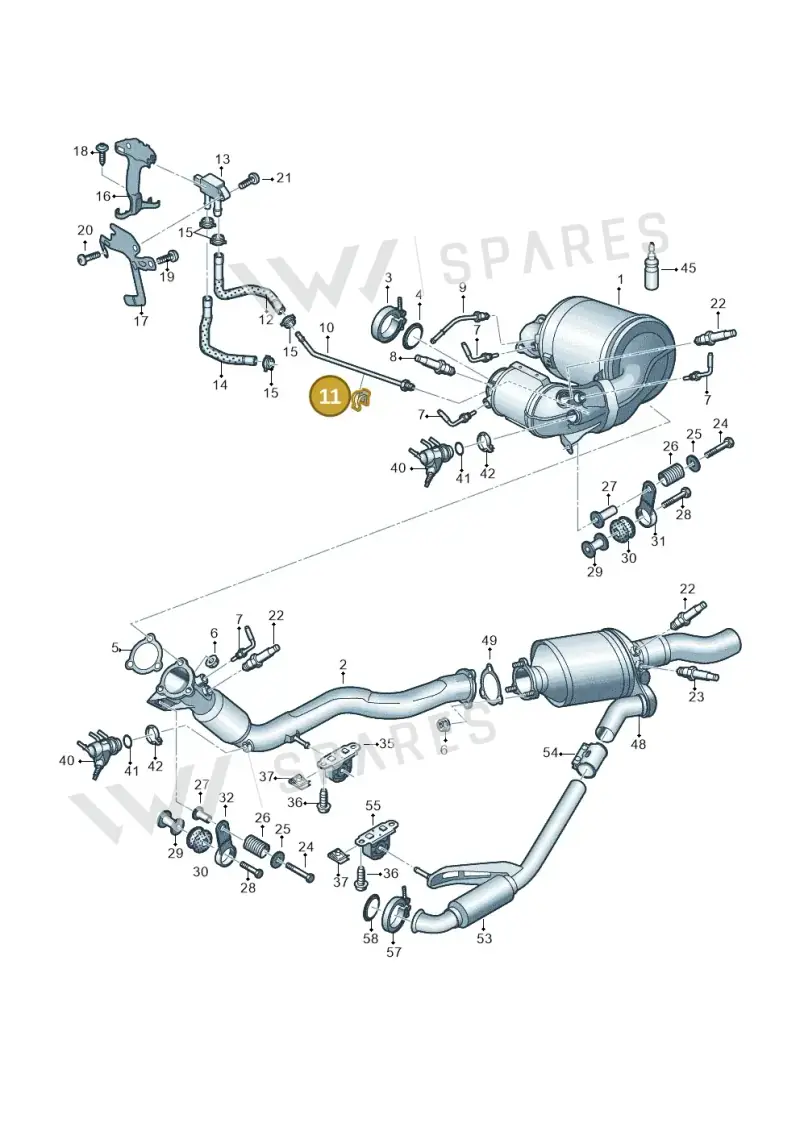 8E0131545 — Audi A6 2.0 (2018-) diagram 430253730, position 11