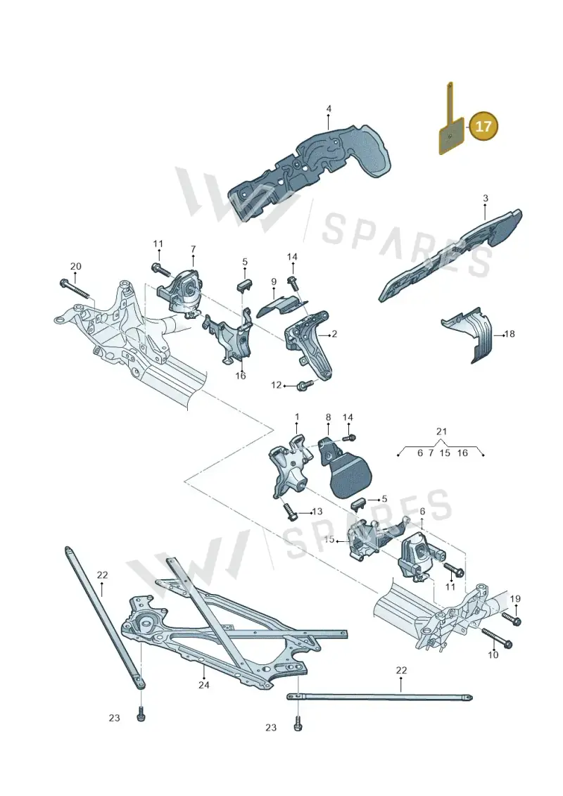 8E0199458E — Audi RS5 Cabrio (2012-2015) diagram 759199000, position 17