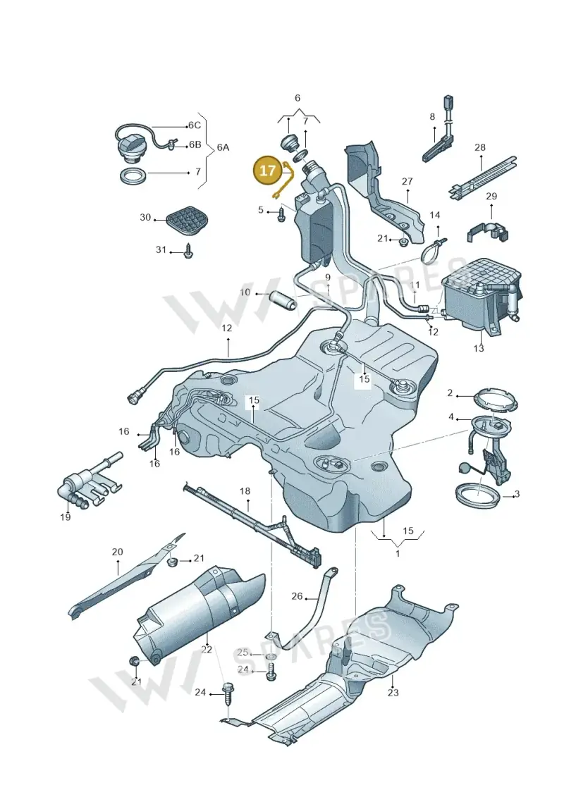8E0201142A — Audi RS4 Cabrio qu.    08> (2007-) diagram 249201110, position 17