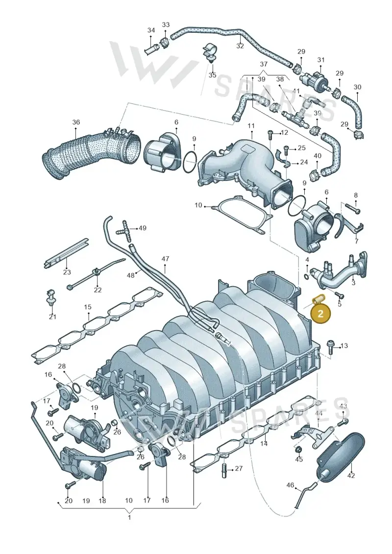 8E0201144 — Audi A6 2.7 TDI (2008-2011) diagram 448133910, position 2