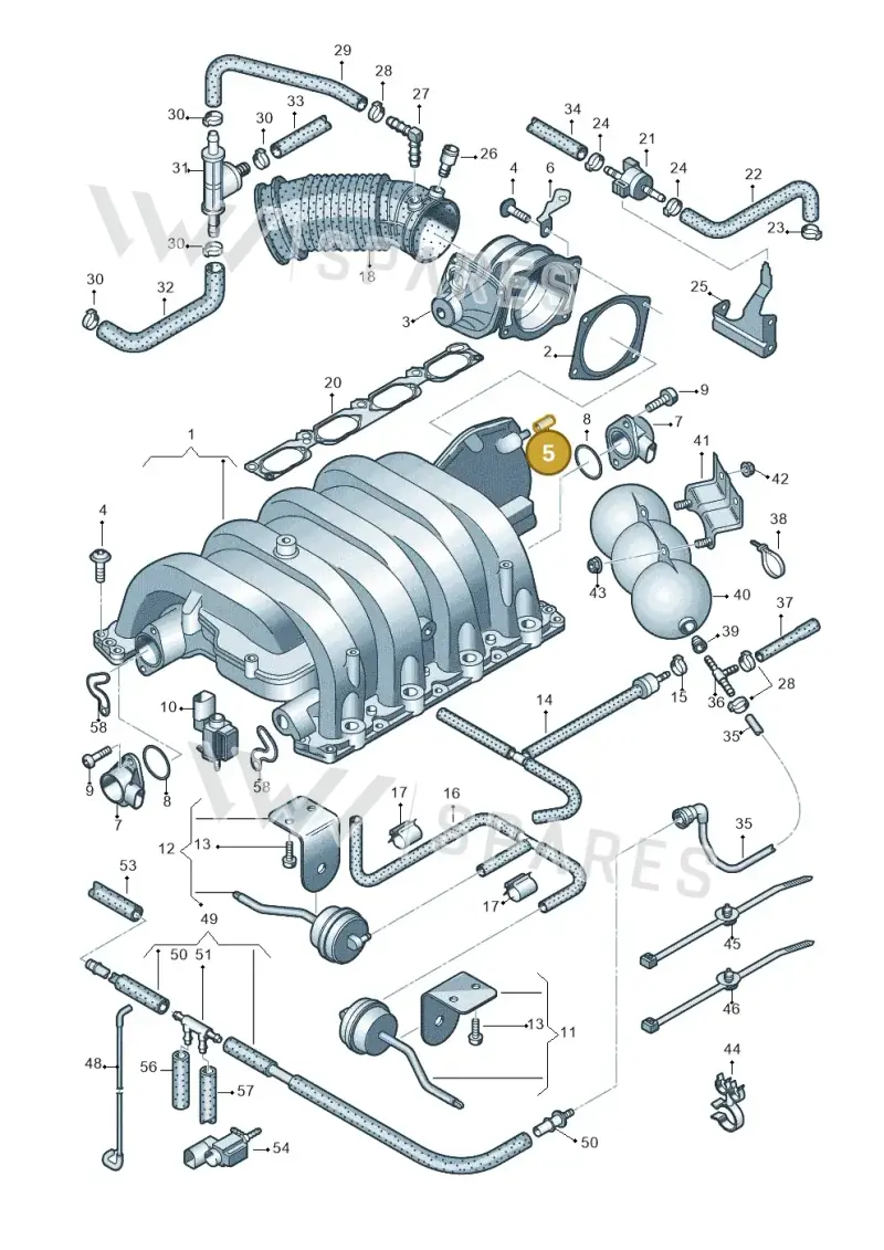 8E0201144 — Audi RS4 Cabrio qu.    08> (2007-) diagram 473133200, position 5