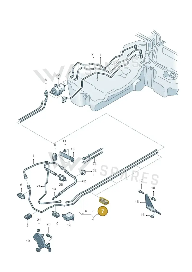 8E0201190R — Audi A4/S4/Av./qu.     05> (2005-) diagram 249201460, position 7