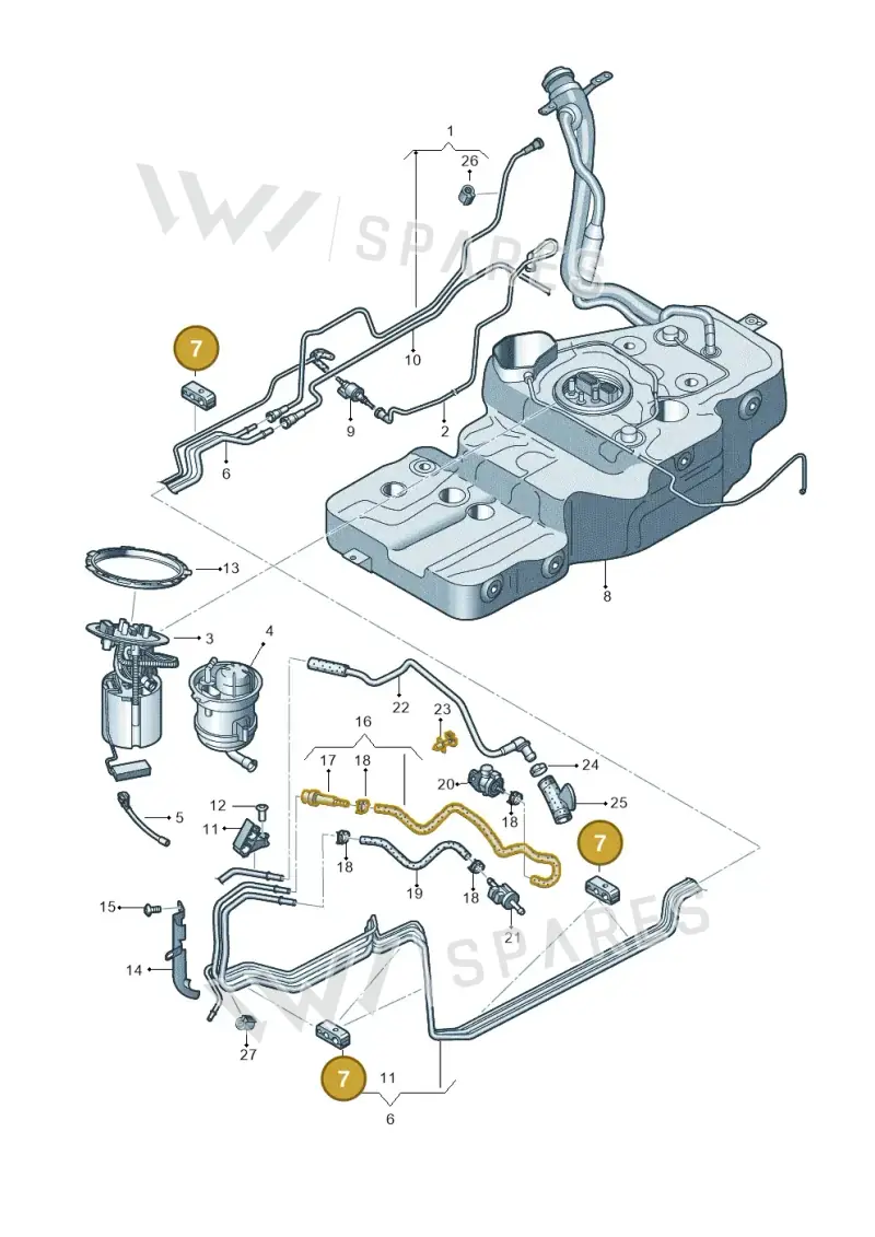 8E0201190R — Audi Q5 qu. 2.0 TDI (2008-2012) diagram 647201300, position 7