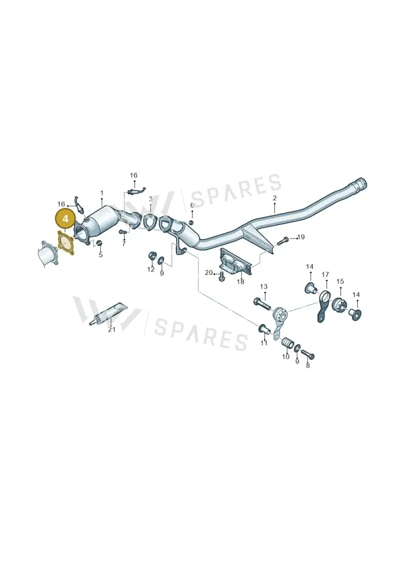 8E0253115D — Audi A6/S6/Avant/qu.   05> (2004-) diagram 448253400, position 4