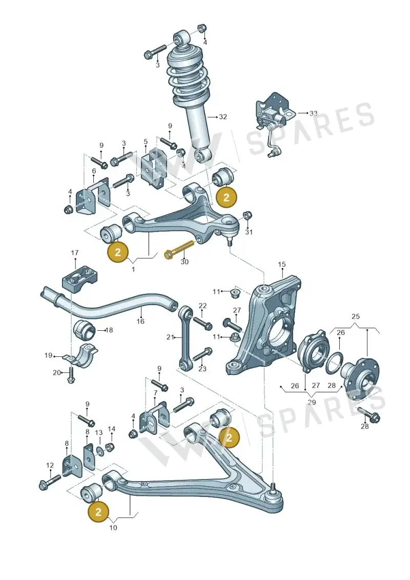 8E0505185P — Audi R8                08> (2007-) diagram 618407100, position 2