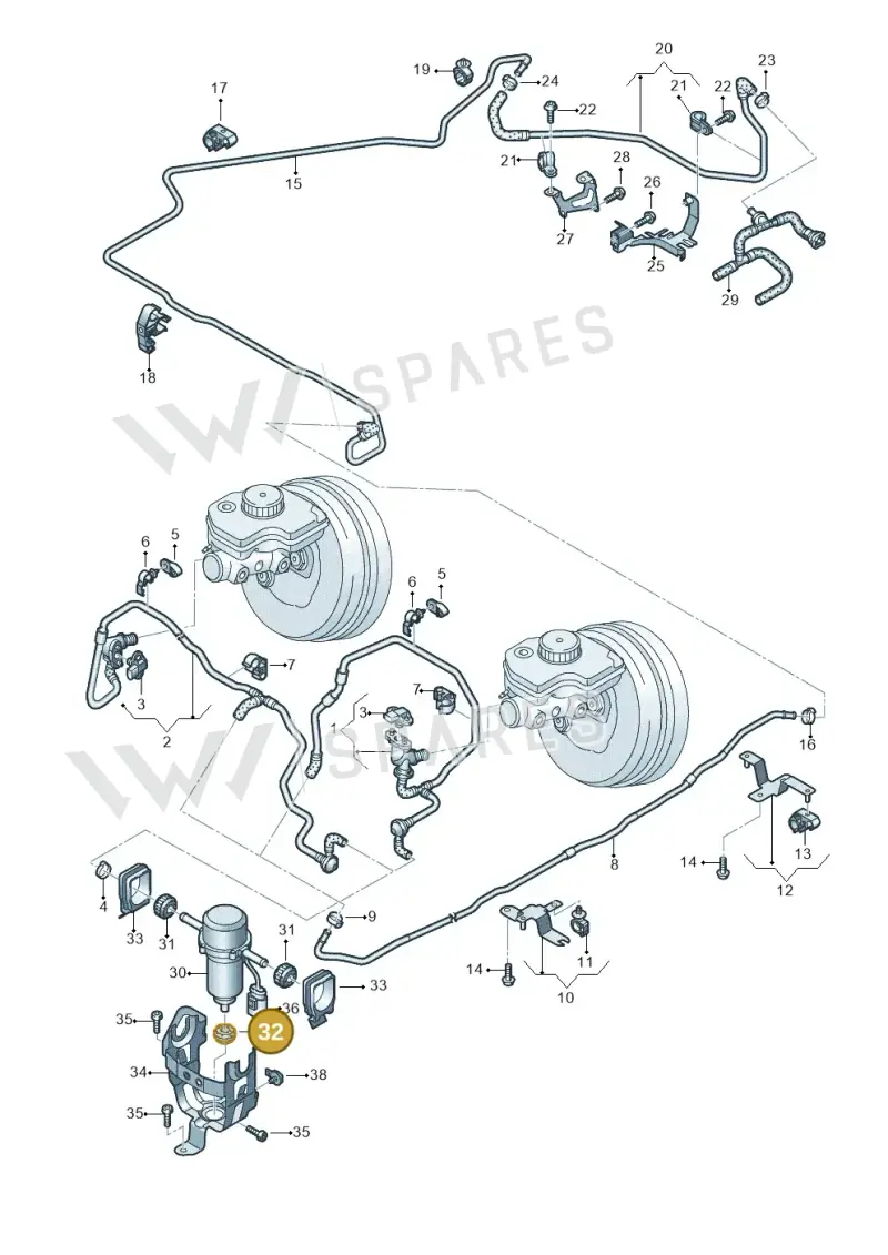8E0614177A — Audi R8 Spyder (2015-2024) diagram 872611700, position 32