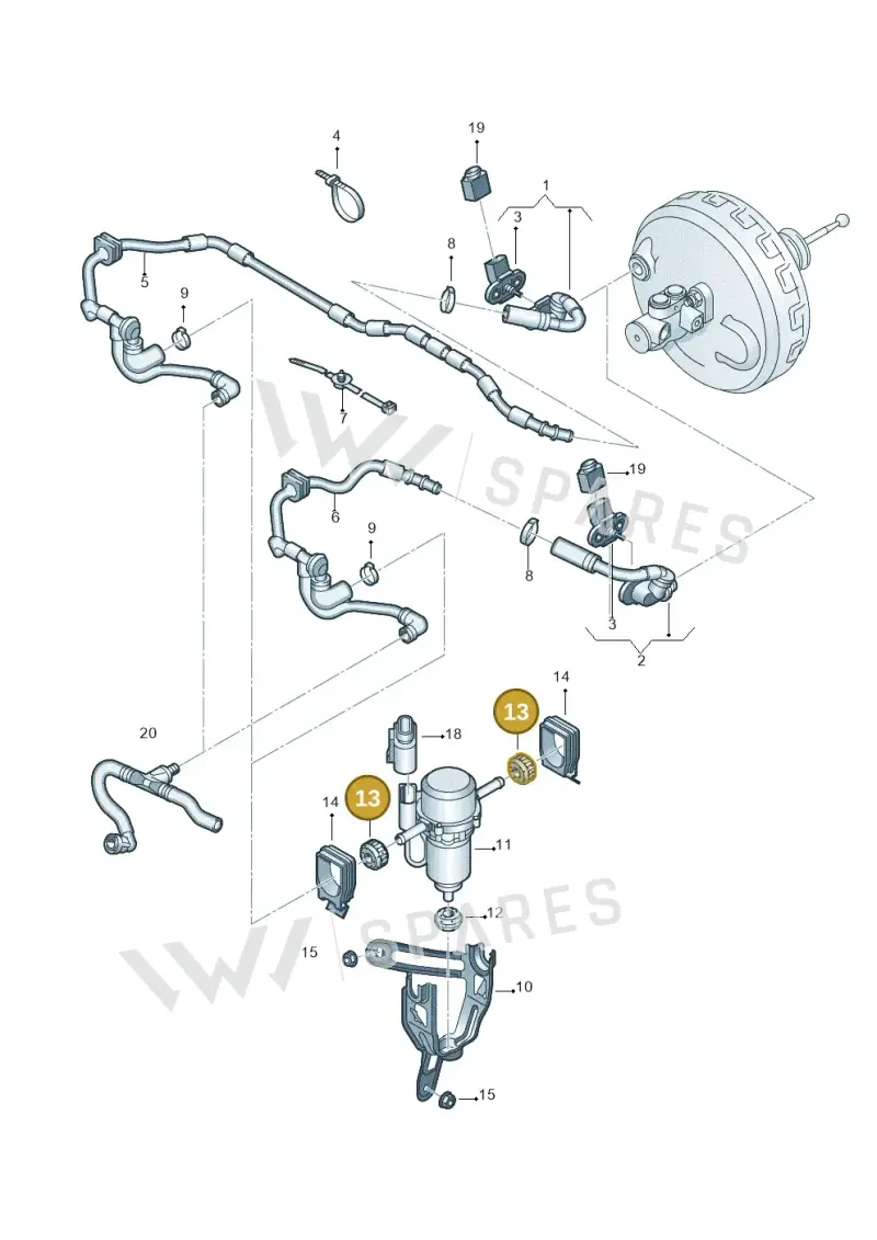 8E0614177B — Audi A6 2.7 TDI (2008-2011) diagram 448611850, position 13
