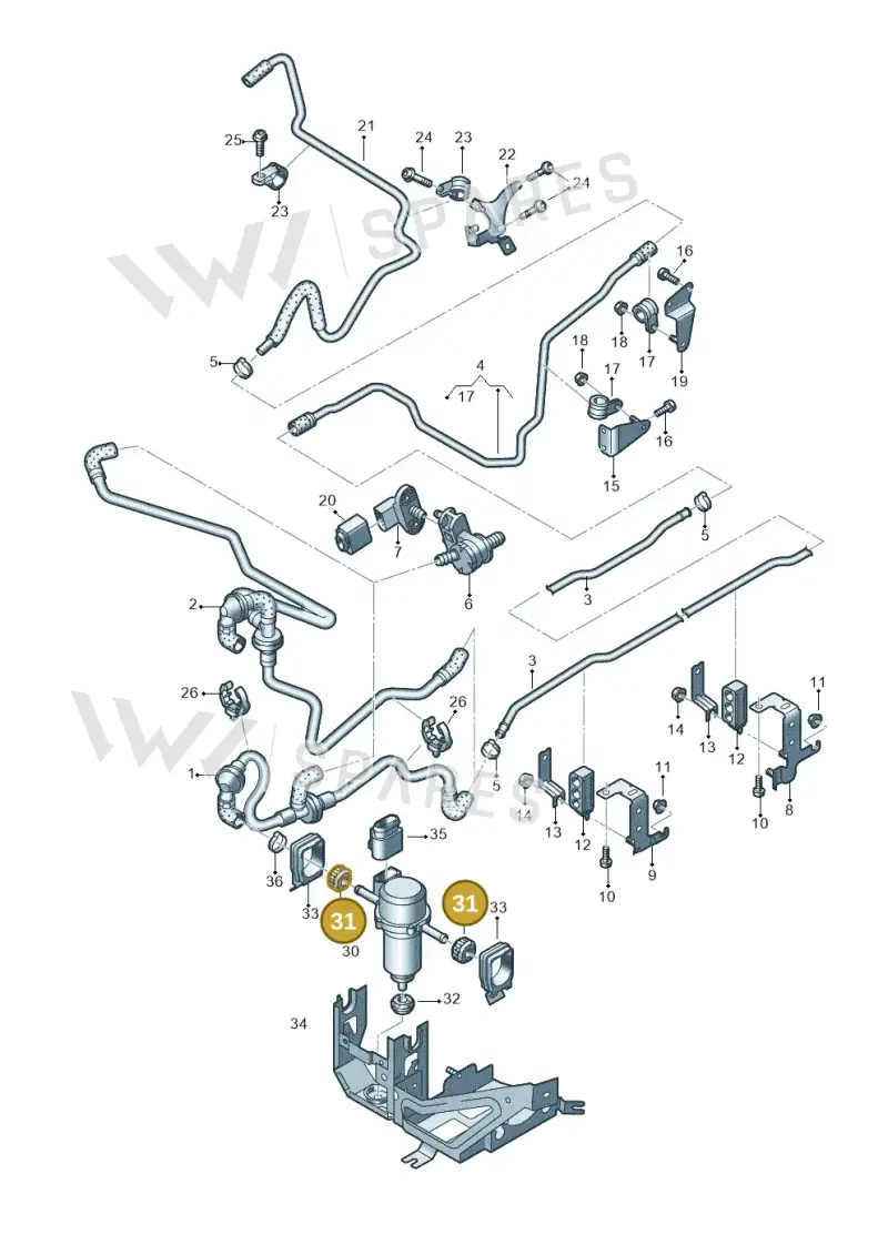 8E0614177B — Audi R8 qu. 5.2 (2012-2015) diagram 618611700, position 31