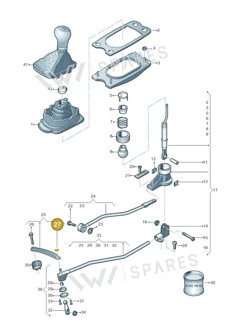 8E0711609A — Audi Q5 (2016-2020) diagram 849711400, position 27