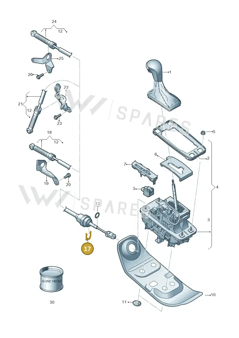 8E0713274 — Audi A7 Sportback (2014-2018) diagram 788713100, position 17