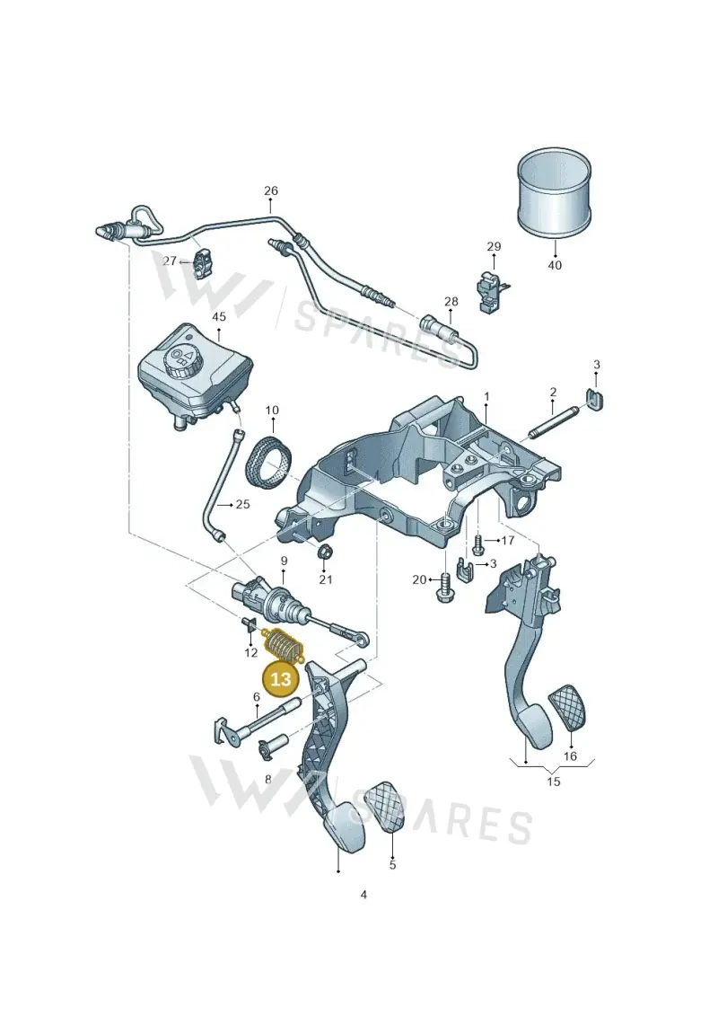 8E0721403D — Audi A5 Cabrio 2.0 (2016-2018) diagram 848721250, position 13