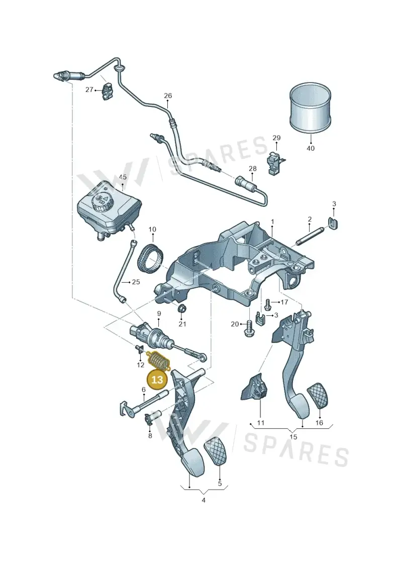 8E0721409C — Audi Q5 (2016-2020) diagram 896721250, position 13