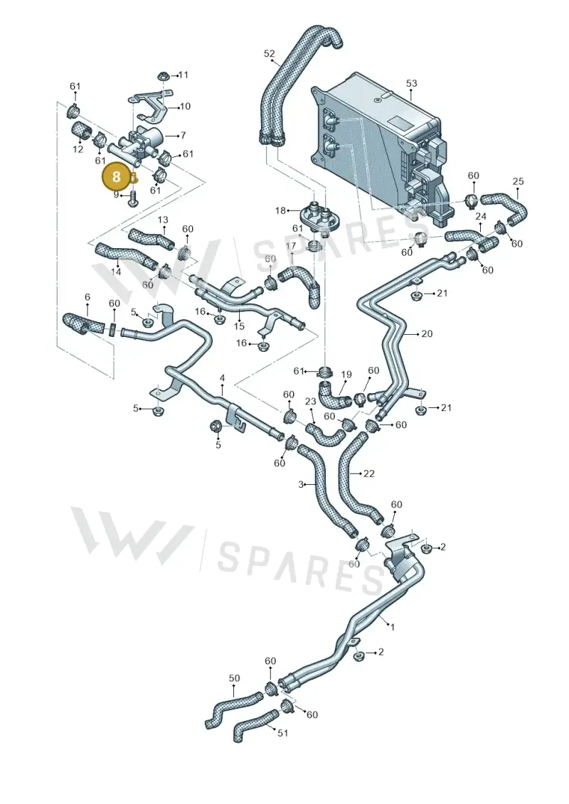 8E0820607 — Audi Q7 qu. 3.0 TDI (2015-2019) diagram 859121530, position 8